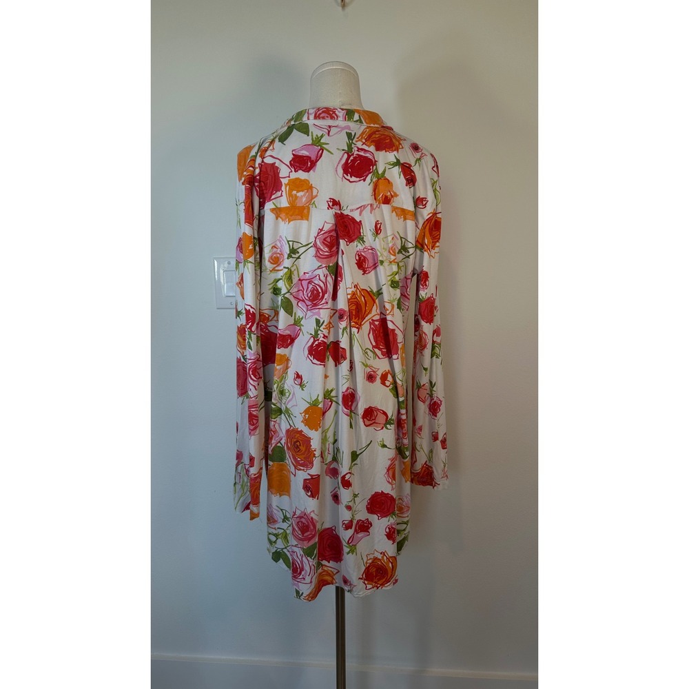 The Cat's Pajamas Pima Cotton Nightshirt Womens L Floral Cottagecore - Picture 4 of 8